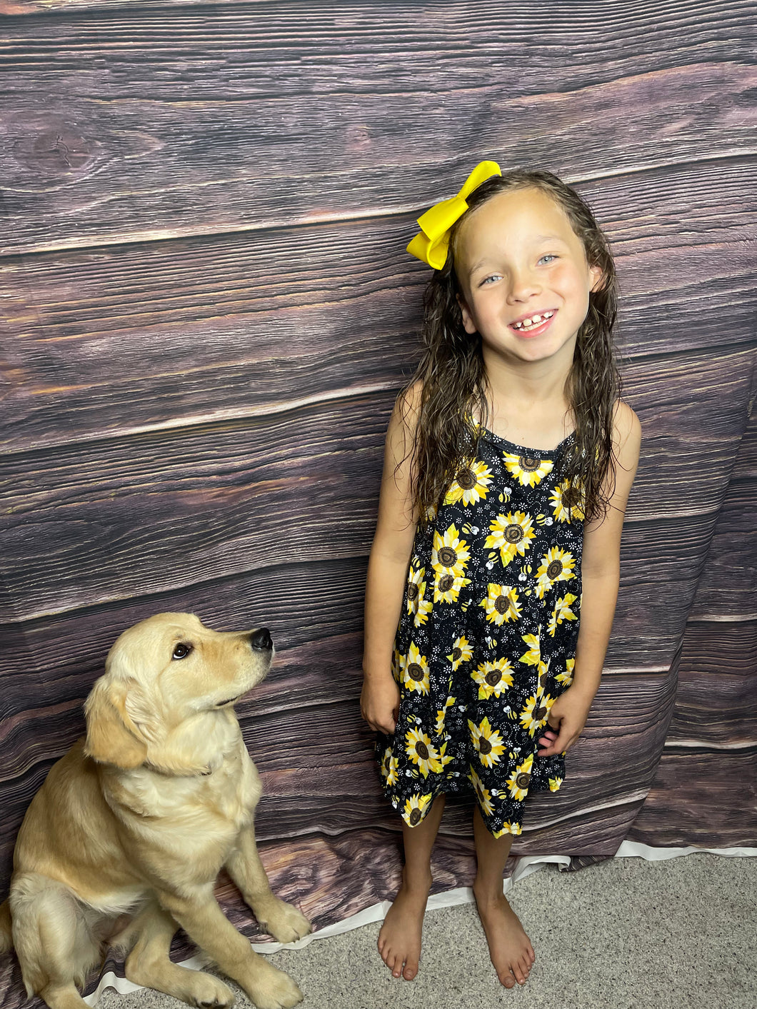 Sunflower dress 6-7