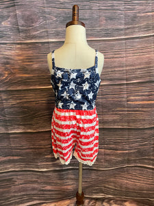 Flag romper lace