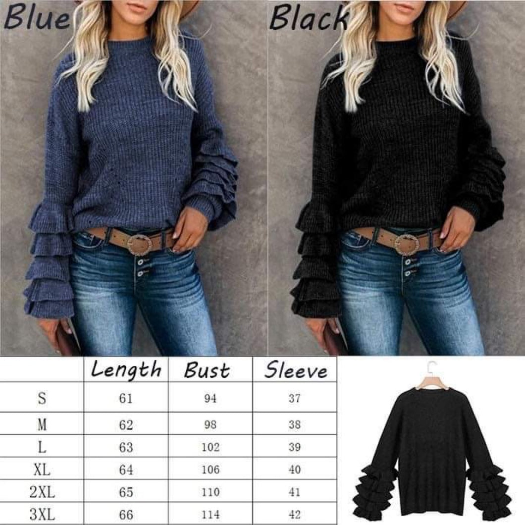 Ruffle sweater