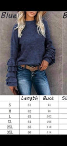 Ruffle sweater